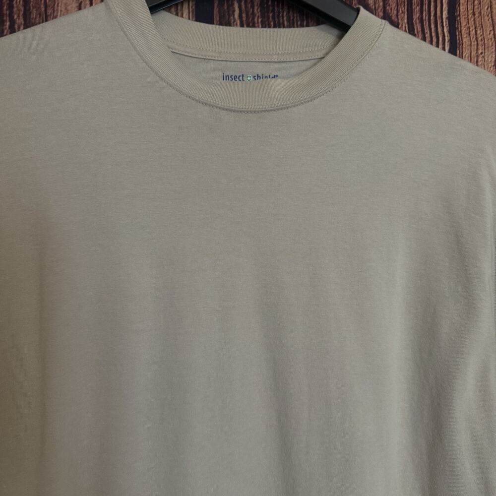 Exofficio Mens Insect Shield Shirt Long Sleeve - Size Large EUC - Tan - Picture 5 of 8